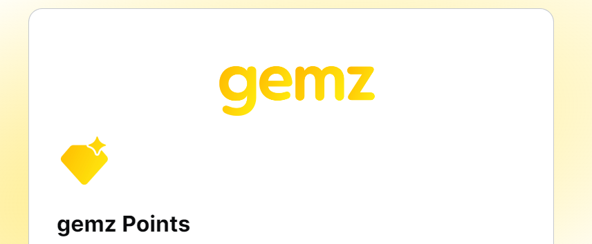 Gemz ： エアドロップ 早期登録 3分で完了